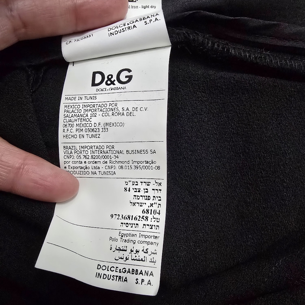 !DOLCE&GABBANA Black pencil dress-size 42 - Picture 7 of 8